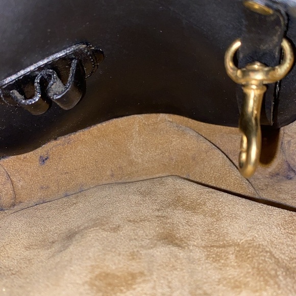 Vintage Brahmin hard leather crossbody purse with adjustable strap - Picture 12 of 16